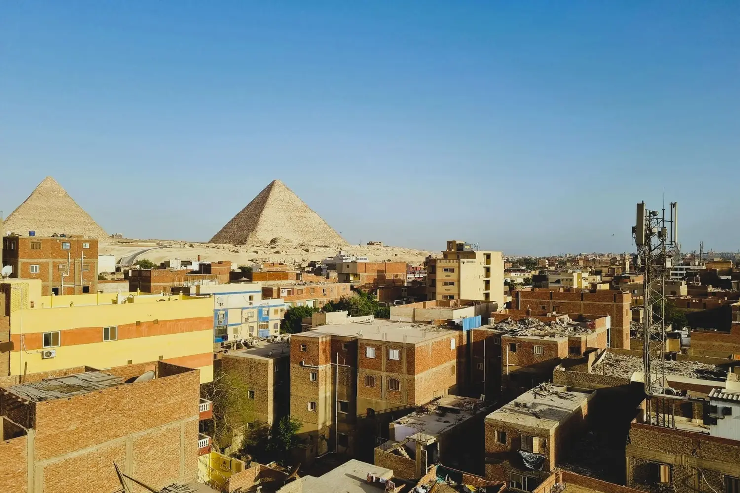 Courier route visual for India to Egypt