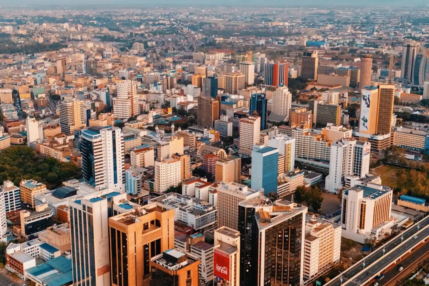 Courier route visual for India to Kenya