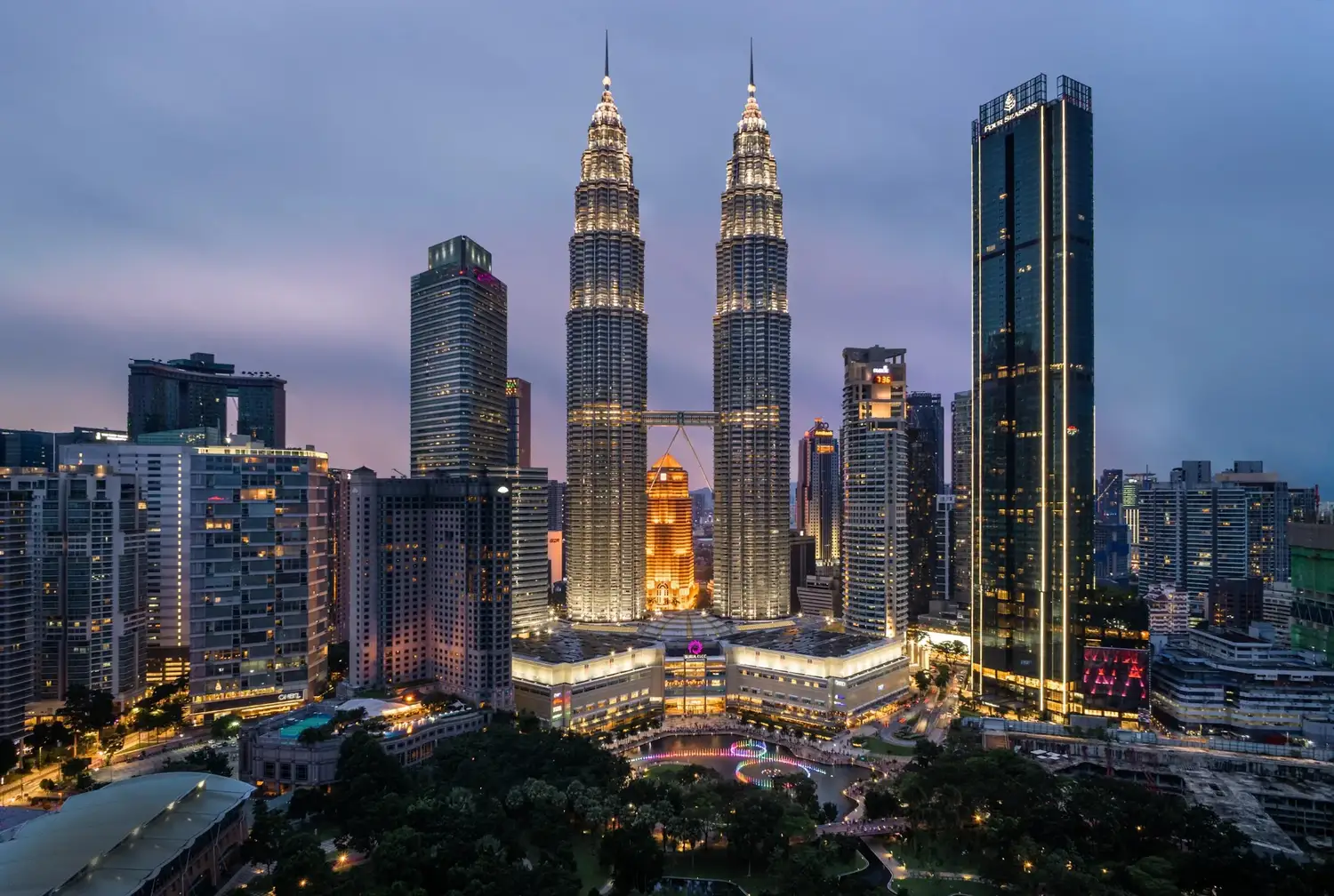 Courier route visual for India to Malaysia