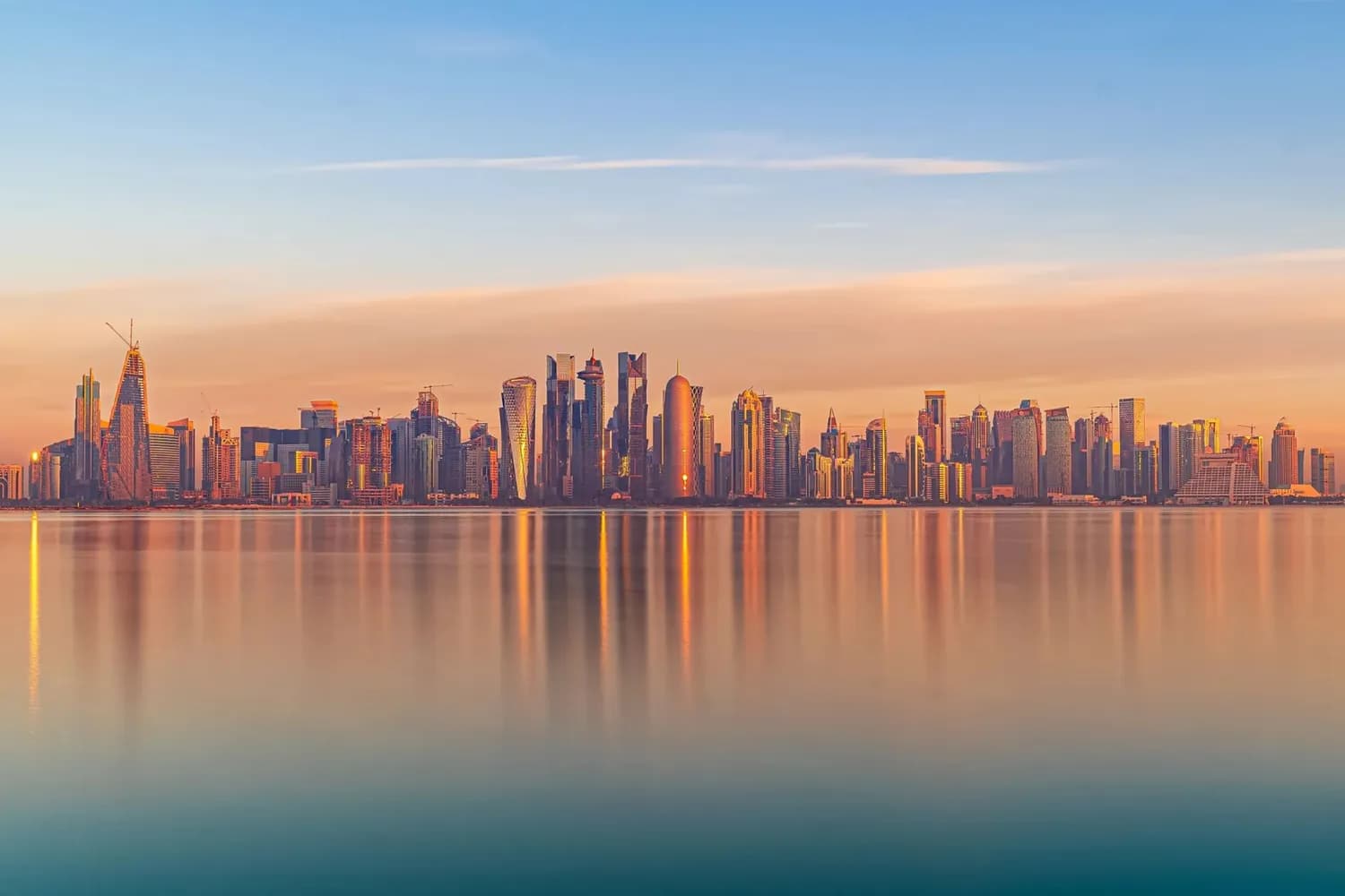 Courier route visual for India to Doha
