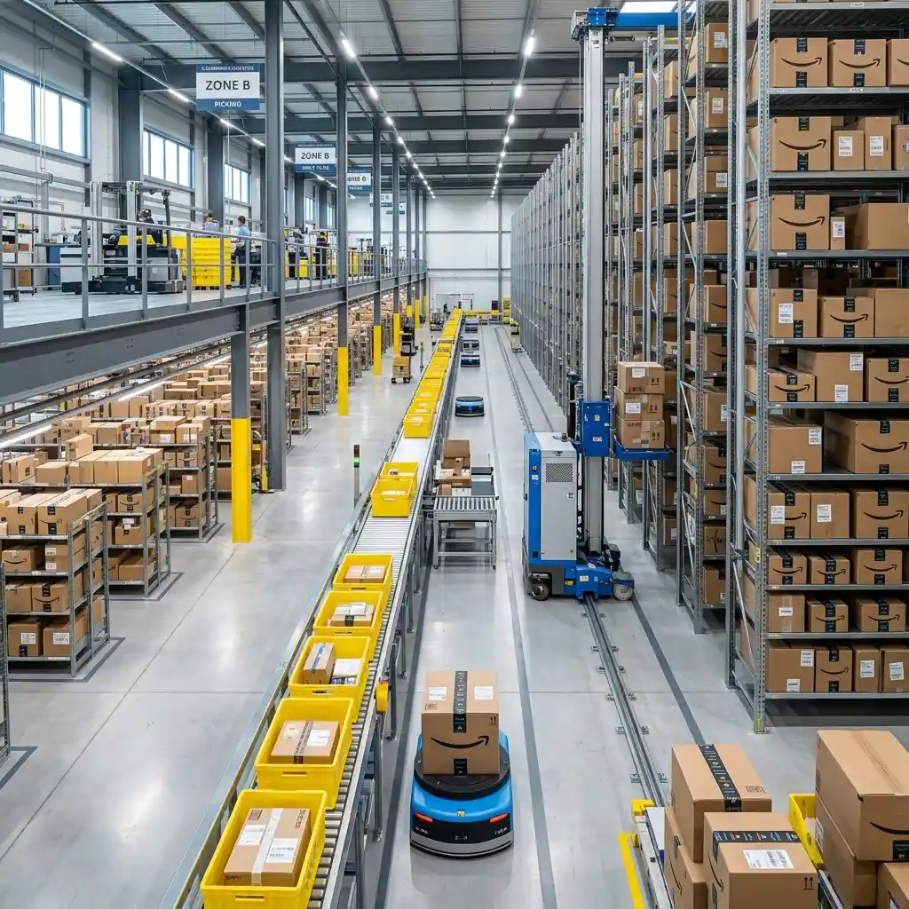 E-commerce warehouse fulfillment operations