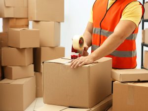 international courier packing process