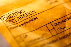Customs declaration low value shipments